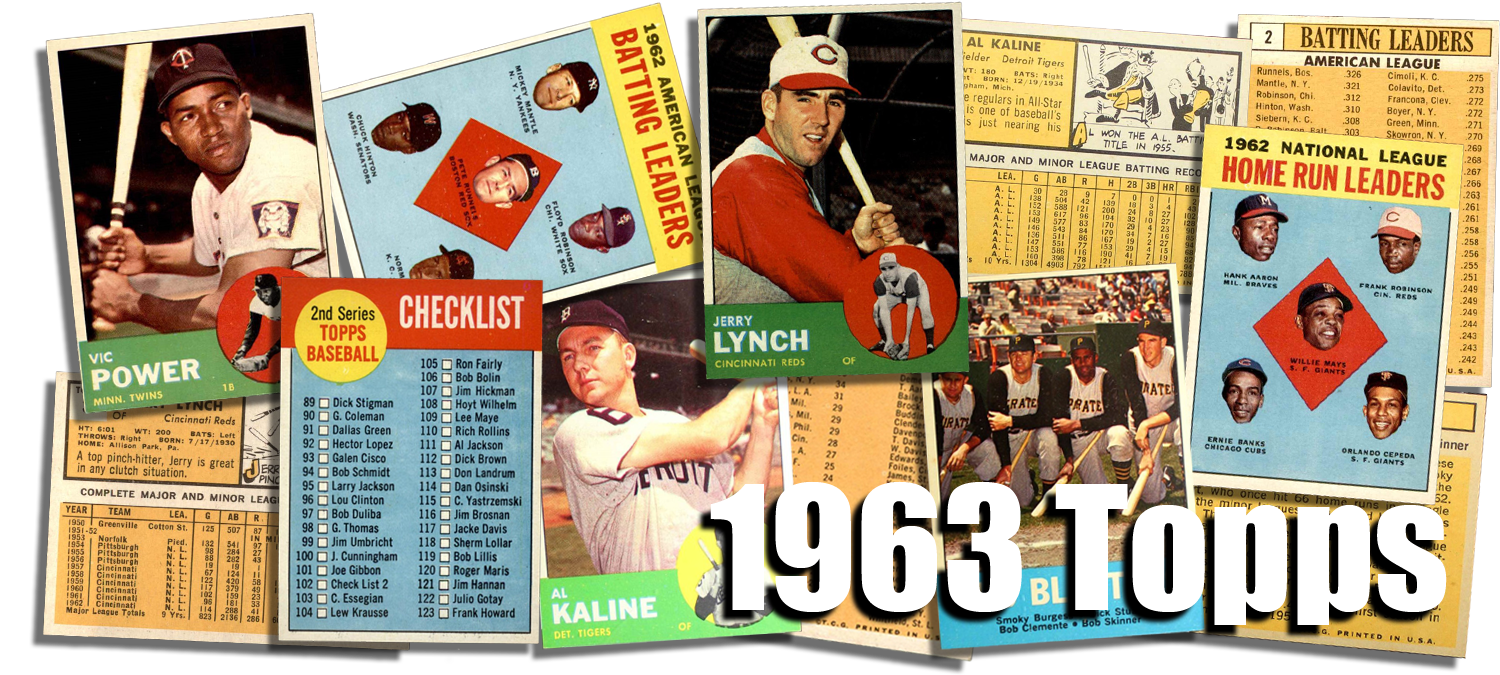 1963 Topps Baseball Cards 